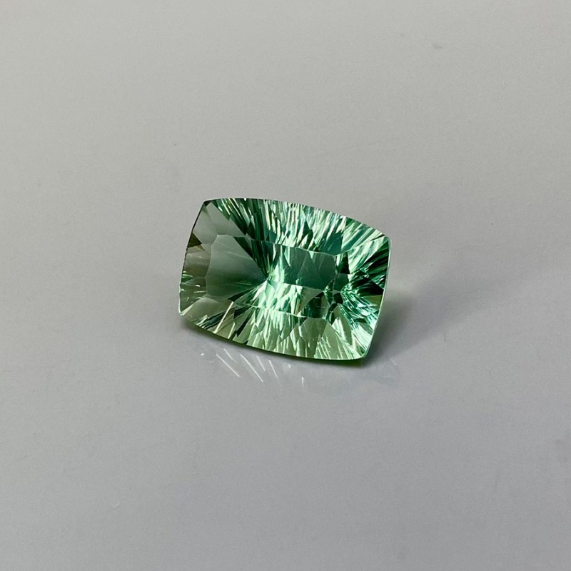  26.25 Carat Green Fluorite 22x15mm Concave Cut Cushion Shape AAA Grade Loose Gemstone - Total 1 Pc.