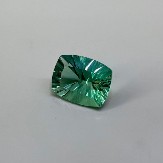 Green Fluorite Concave Cut Cushion Shape AAA Grade Loose Gemstone - 21x16.5mm - 1 Pc. - 28.90 Carat
