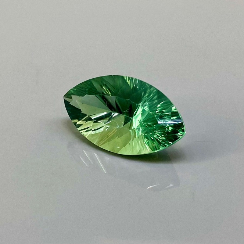  18.45 carat Green Fluorite 23x13mm Concave Cut Marquise Shape AAA Grade Loose Gemstone - Total 1 Pc.