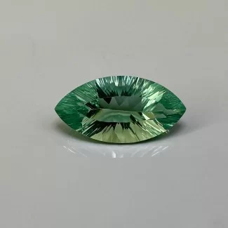 Green Fluorite Concave Cut Marquise Shape AAA Grade Loose Gemstone - 28x14mm - 1 Pc. - 23.40 Carat