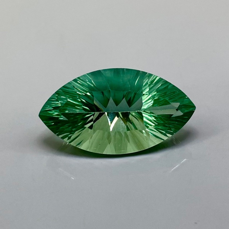  24.10 Carat Green Fluorite 26x14mm Concave Cut Marquise Shape AAA Grade Loose Gemstone - Total 1 Pc.
