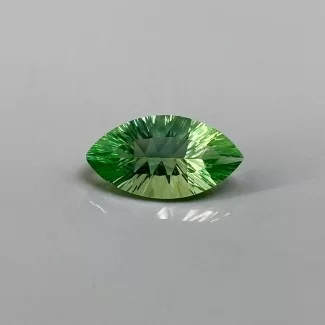 Green Fluorite Concave Cut Marquise Shape Loose Gemstone - 20.5x11mm - 1 Pc. - 11.45 Carat