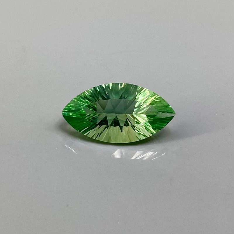  11.45 Carat Green Fluorite 20.5x11mm Concave Cut Marquise Shape AAA Grade Loose Gemstone - Total 1 Pc.