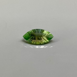 Green Fluorite Concave Cut Marquise Shape AAA Grade Loose Gemstone - 20x10mm - 1 Pc. - 8.90 Carat