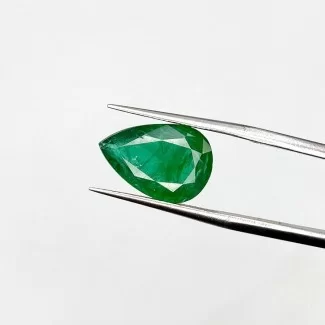 4.17 Cts. Emerald 14.30x9.56x5.28mm Faceted Pear Shape AA Grade Loose Gemstone - Total 1 Pc.