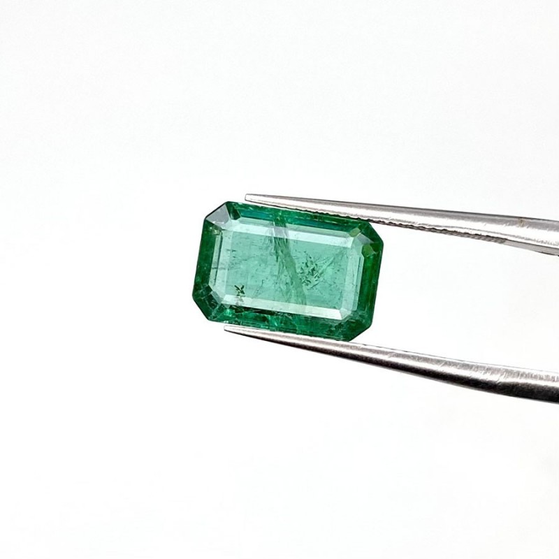 Emerald Step Cut Octagon Shape AA Grade Loose Gemstone - 11.26x7.51x4.18mm - 1 Pc. - 3.30 Cts.
