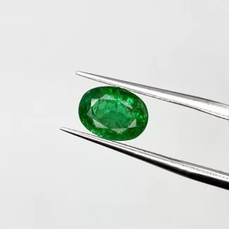 Emerald Faceted Oval Shape A+ Grade Loose Gemstone - 9.08x6.79x4.32mm - 1 Pc. - 1.69 Cts.