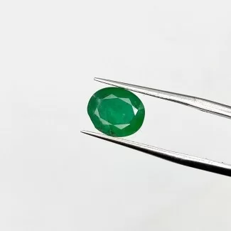 Emerald Faceted Oval Shape A+ Grade Loose Gemstone - 9.65x7.98x4.68mm - 1 Pc. - 2.28 Cts.