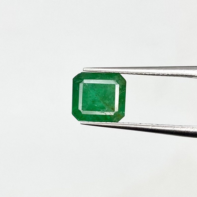 Emerald Step Cut Octagon Shape A+ Grade Loose Gemstone - 7.89x7.21x4.68mm - 1 Pc. - 1.95 Cts.