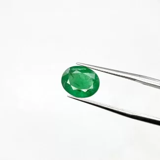  2.83 Cts. Emerald 10.09x8.26x5.38mm Faceted Oval Shape A+ Grade Loose Gemstone - Total 1 Pc.