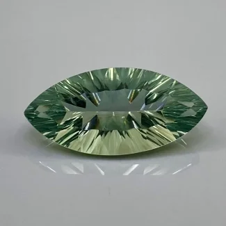  21.85 Carat Green Fluorite 28x13mm Concave Cut Marquise Shape AAA Grade Loose Gemstone - Total 1 Pc.