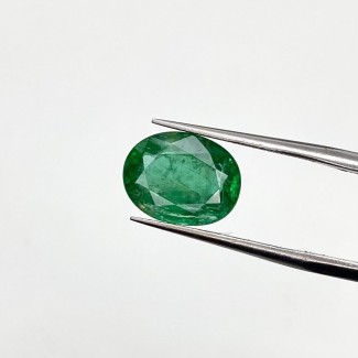 Emerald Faceted Oval Shape A+ Grade Loose Gemstone - 11.50x8.90x5.29mm - 1 Pc. - 3.46 Cts.