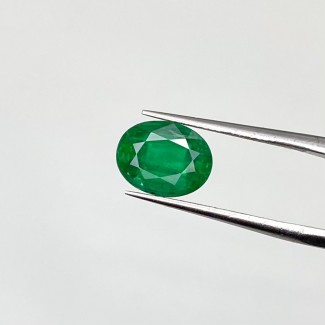 Emerald Faceted Oval Shape AA Grade Loose Gemstone - 9.21x7.15x5.20mm - 1 Pc. - 2.19 Cts.