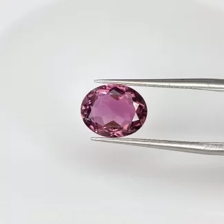  2.48 Carat Pink Tourmaline 10x8mm Faceted Oval Shape A+ Grade Loose Gemstone - Total 1 Pc.
