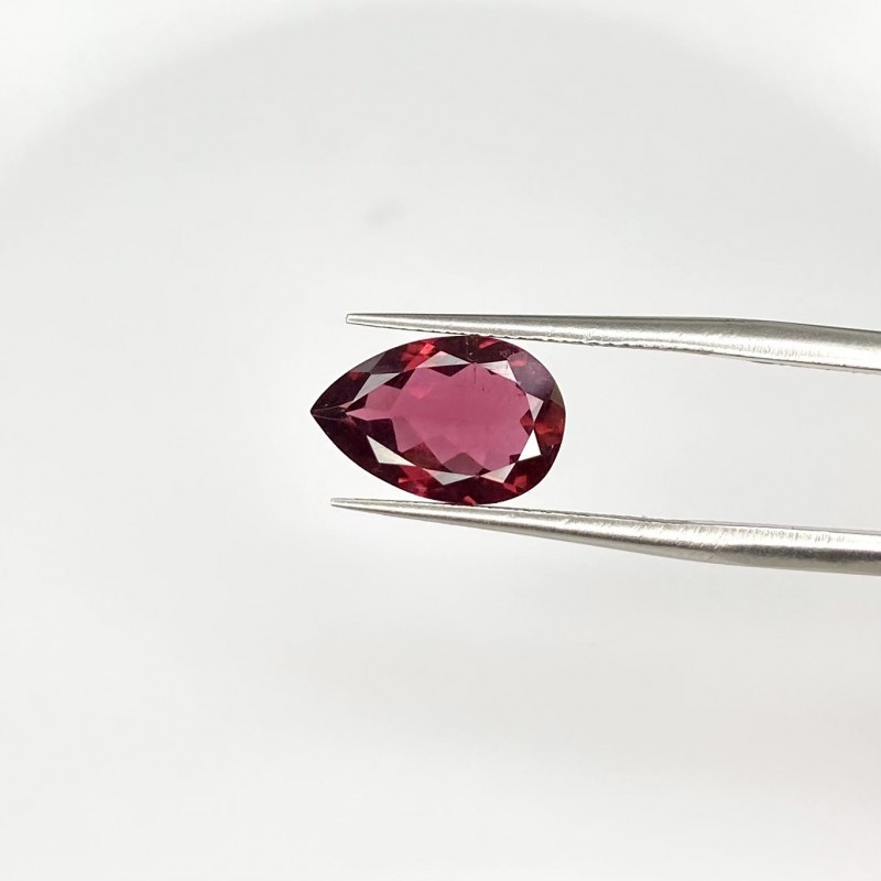  2.36 Carat Pink Tourmaline 11.3x7.5mm Faceted Pear Shape A+ Grade Loose Gemstone - Total 1 Pc.