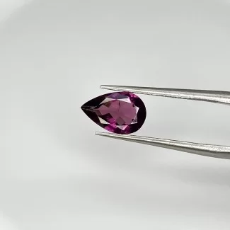  1.19 Carat Rubellite Tourmaline 9x6mm Faceted Pear Shape A+ Grade Loose Gemstone - Total 1 Pc.
