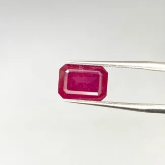  4.60 Carat Ruby 10.5x7.5mm Step Cut Octagon Shape AA Grade Loose Gemstone - Total 1 Pc.