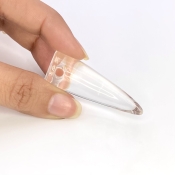 81.50 Cts. Crystal Quartz 46mm Smooth Horn Shape AAA Grade Loose Gemstone Carving - Total 1 Pc.