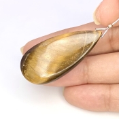  42.7 Carat Tiger Eye 40x18mm  Pear Shape A Grade Loose Gemstone Bead - Total 1 Pc.