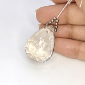  73.55 Carat Feldspar 28mm  Pear Shape AA Grade Loose Gemstone Bead - Total 1 Pc.