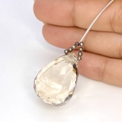  73.55 Carat Feldspar 28mm  Pear Shape AA Grade Loose Gemstone Bead - Total 1 Pc.