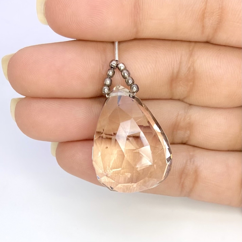  73.55 Carat Feldspar 28mm  Pear Shape AA Grade Loose Gemstone Bead - Total 1 Pc.