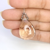  73.55 Carat Feldspar 28mm  Pear Shape AA Grade Loose Gemstone Bead - Total 1 Pc.