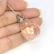  73.55 Carat Feldspar 28mm  Pear Shape AA Grade Loose Gemstone Bead - Total 1 Pc.