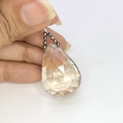  73.55 Carat Feldspar 28mm  Pear Shape AA Grade Loose Gemstone Bead - Total 1 Pc.