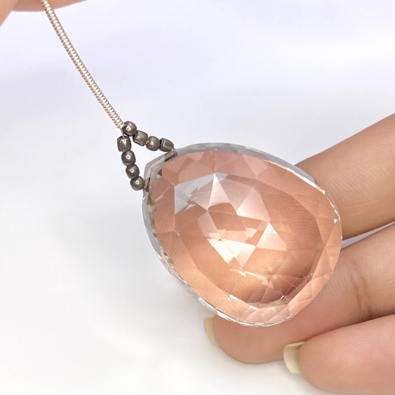  127.7 Carat Feldspar 33mm  Pear Shape AA Grade Loose Gemstone Bead - Total 1 Pc.