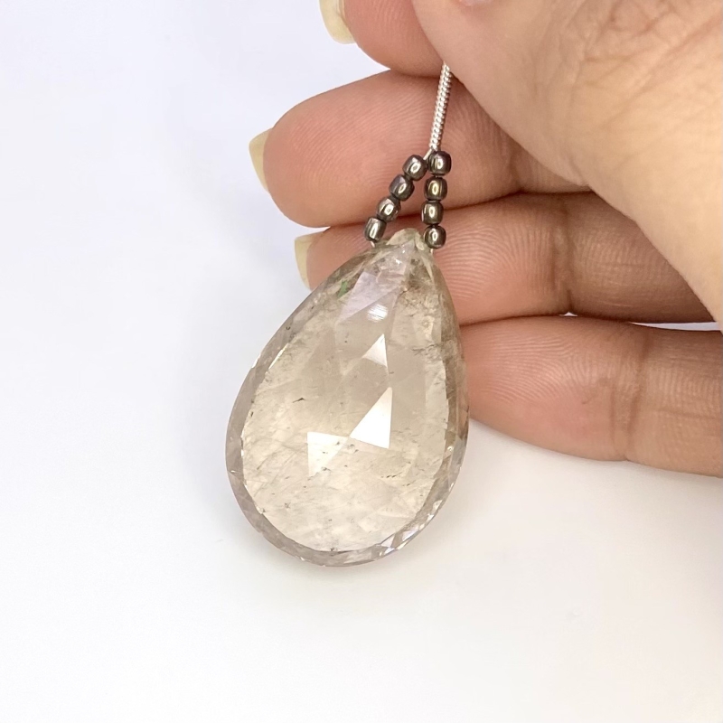  71.6 Carat Feldspar 32mm  Pear Shape AA Grade Loose Gemstone Bead - Total 1 Pc.