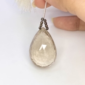  71.6 Carat Feldspar 32mm  Pear Shape AA Grade Loose Gemstone Bead - Total 1 Pc.