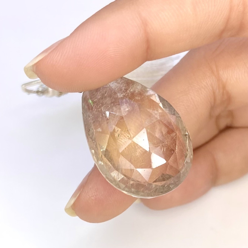  71.6 Carat Feldspar 32mm  Pear Shape AA Grade Loose Gemstone Bead - Total 1 Pc.