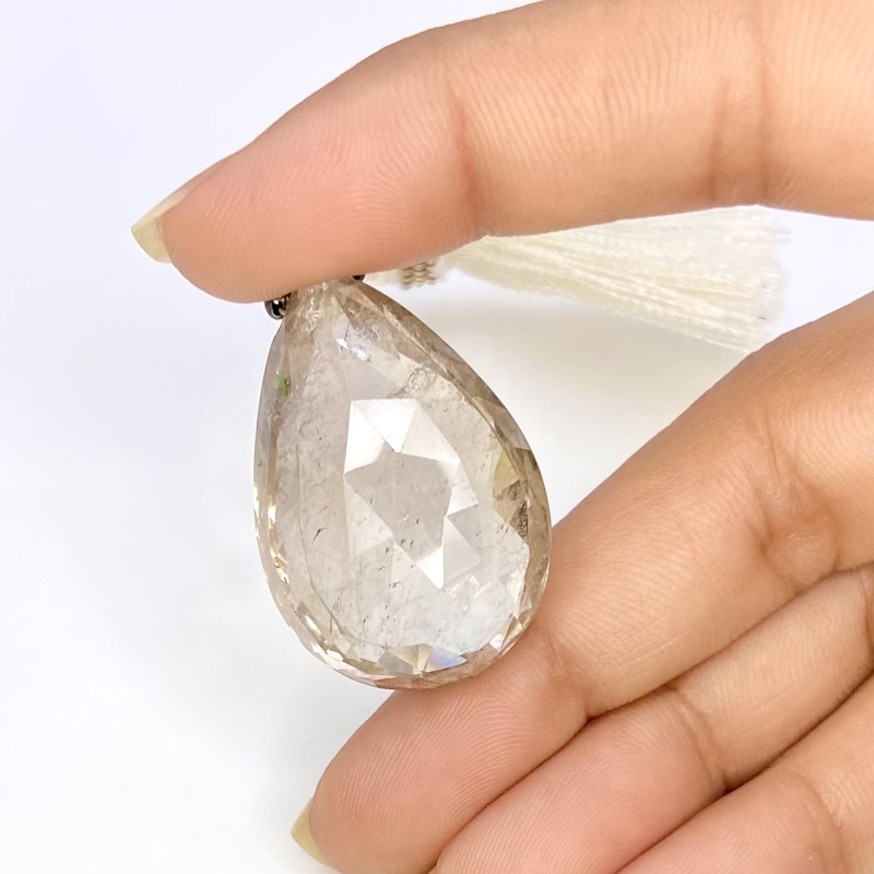  71.6 Carat Feldspar 32mm  Pear Shape AA Grade Loose Gemstone Bead - Total 1 Pc.