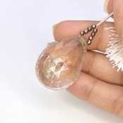  71.6 Carat Feldspar 32mm  Pear Shape AA Grade Loose Gemstone Bead - Total 1 Pc.