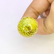  80.55 Cts. Lemon Quartz 29mm Briolette Drop Shape AAA Grade Loose Gemstone Bead - Total 1 Pc.