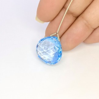 Sky Blue Topaz Faceted Lozenge Shape Loose Gemstones in 6x4mm for Jewellery Making