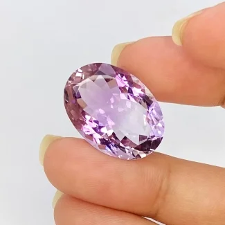  19.95 Cts. Brazilian Amethyst 22x16mm Faceted Oval Shape AA+ Grade Loose Gemstone - Total 1 Pc.