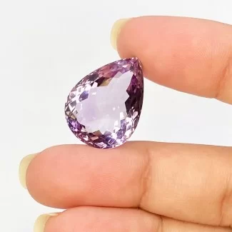 16.10 Cts. Brazilian Amethyst 20x15mm Faceted Pear Shape AA+ Grade Loose Gemstone - Total 1 Pc.