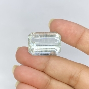 27.73 Cts. Rutile Aquamarine 21.92x16.04mm Step Cut Octagon Shape AA Grade Loose Gemstone - Total 1 Pc.