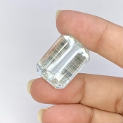 27.73 Cts. Rutile Aquamarine 21.92x16.04mm Step Cut Octagon Shape AA Grade Loose Gemstone - Total 1 Pc.