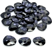  204.25 Carat Black Spinel 13x10-15x12mm Briolette Irregular Shape AA Grade Loose Gemstone Beads Lot - Total 29 Pcs.