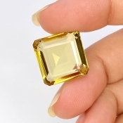  19.45 Cts. Beer Quartz 15.5mm Step Cut Octagon Shape AAA Grade Loose Gemstone - Total 1 Pc.