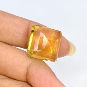  19.45 Cts. Beer Quartz 15.5mm Step Cut Octagon Shape AAA Grade Loose Gemstone - Total 1 Pc.