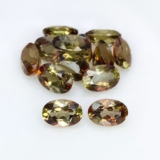 Andalusite Faceted Oval Shape Gemstone Parcel - 6x4mm - 13 Pc. - 6.59 Cts.