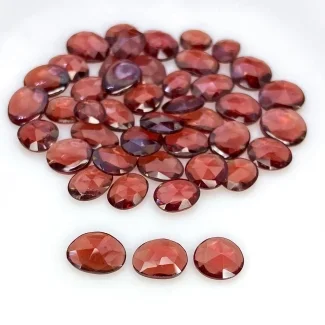 31.9 Carat Garnet 5-7.5x6.5mm Rose Cut Irregular Shape AA+ Grade Gemstones Parcel - Total 44 Pcs.