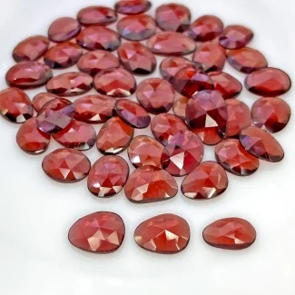 55.85 Carat Garnet 8.5x5.5-10.5x7.5mm Rose Cut Irregular Shape AA+ Grade Gemstones Parcel - Total 47 Pcs.