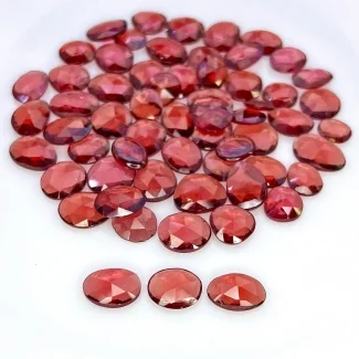 44.35 Carat Garnet 5-7.5x6mm Rose Cut Irregular Shape AA+ Grade Gemstones Parcel - Total 61 Pcs.