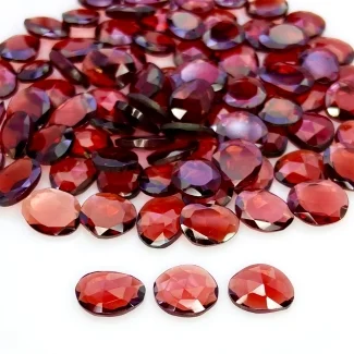 126.05 Carat Garnet 8x7-9.5x7.5mm Rose Cut Irregular Shape AA+ Grade Gemstones Parcel - Total 85 Pcs.