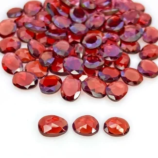 90.55 Carat Garnet 7x5.5-8.5x6mm Rose Cut Irregular Shape AA+ Grade Gemstones Parcel - Total 72 Pcs.